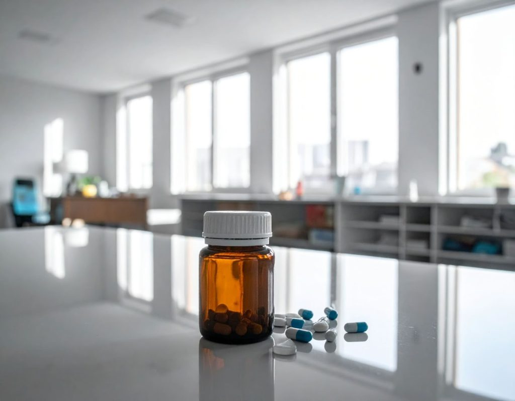 放在桌上的藥品