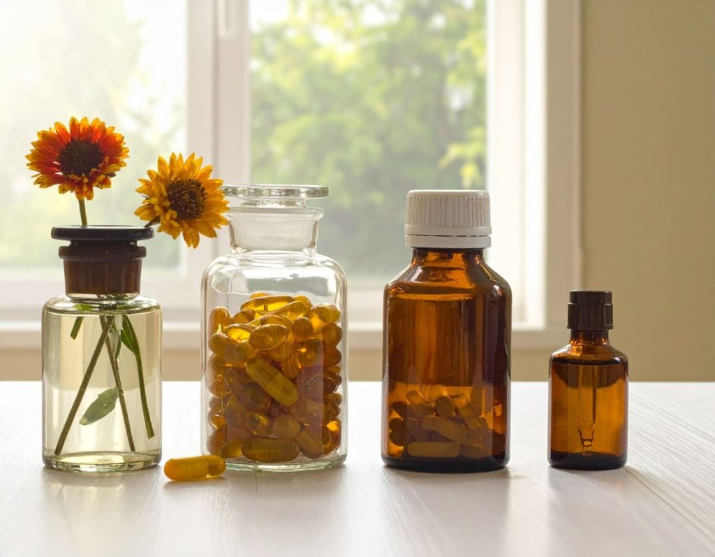 放在桌上的藥品